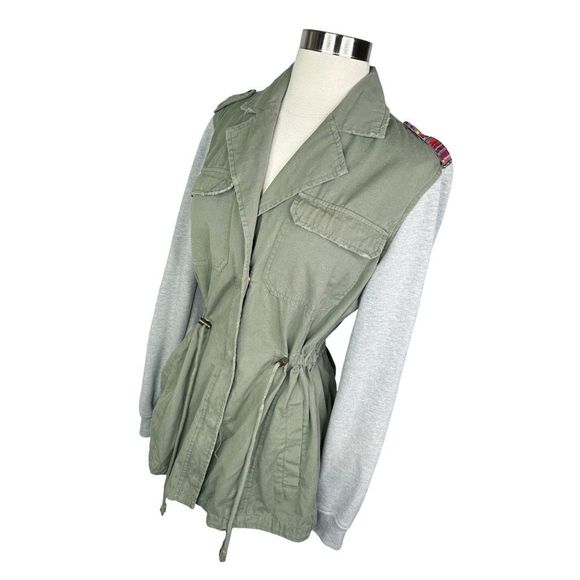 Billabong Designer’s Closet Fall Dayz Military Jacket - Size Large - Picture 3 of 7